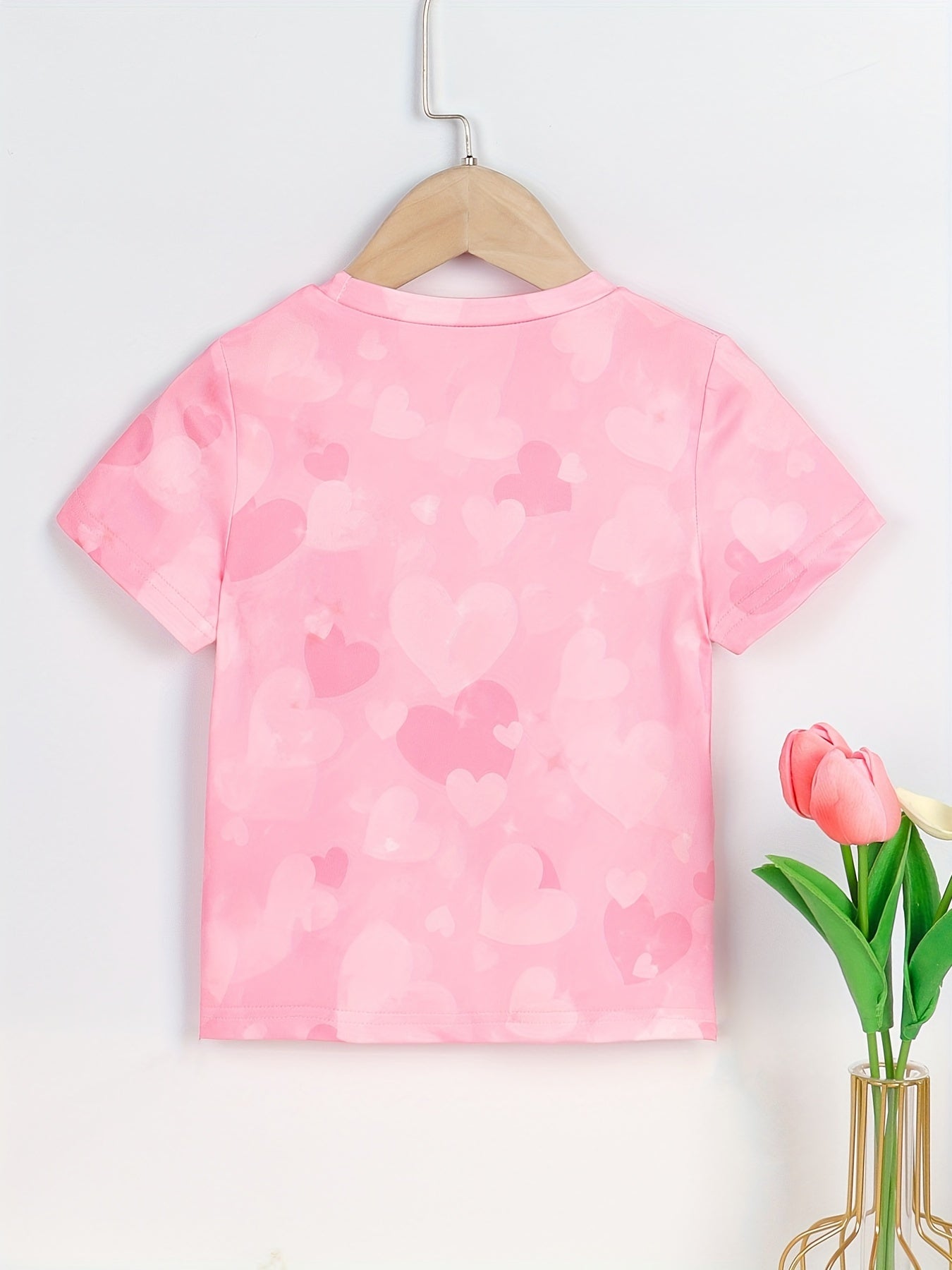 Girls Casual Trendy Cute Cartoon Girl Graphic T-shirt For Summer Holiday Party Kids Clothes