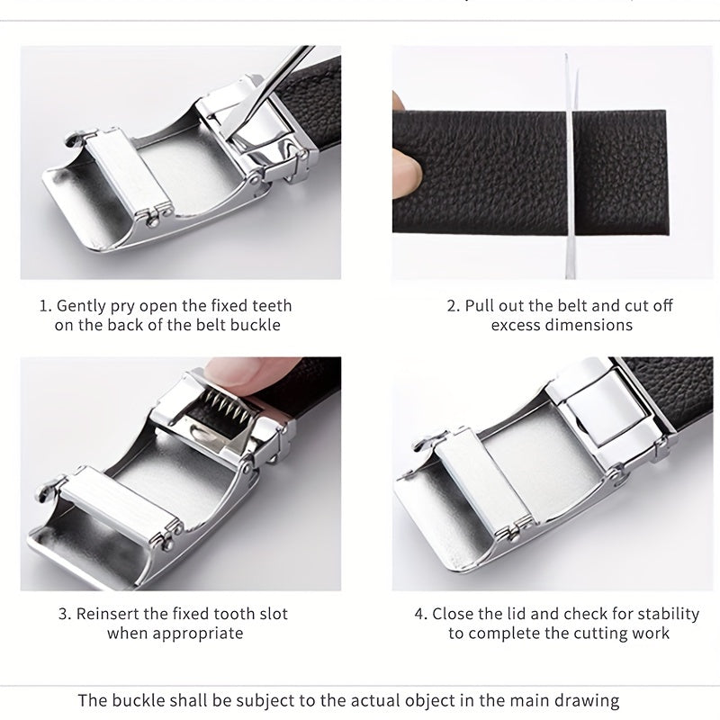 Men's Business Automatic Buckle Pants Belt For Dad Boyfriend Holiday Birthday Gifts
