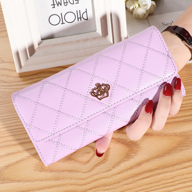 Women's Simple Long Wallet, Trifold Clutch Coin Purse, Versatile Credit Card Holder