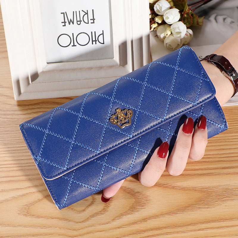 Women's Simple Long Wallet, Trifold Clutch Coin Purse, Versatile Credit Card Holder