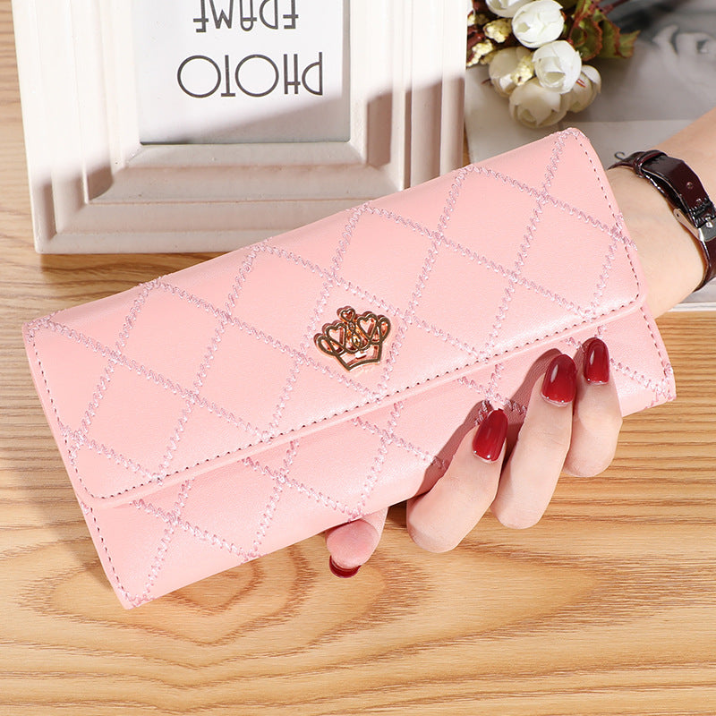 Women's Simple Long Wallet, Trifold Clutch Coin Purse, Versatile Credit Card Holder