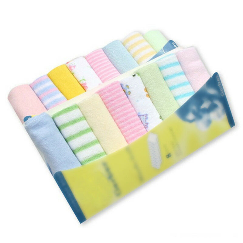 8pcs Baby Soft Cotton Towels, Infant Bath Washcloths, Kids  Bathing Feeding Baby Wipes Cloths