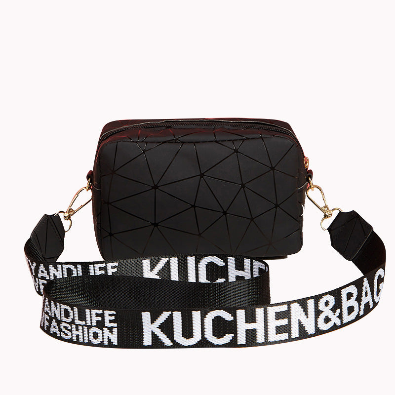 Mini Geometric Print Crossbody Bag, Trendy PU Shoulder Bag, Women's Fashion Handbag & Purse