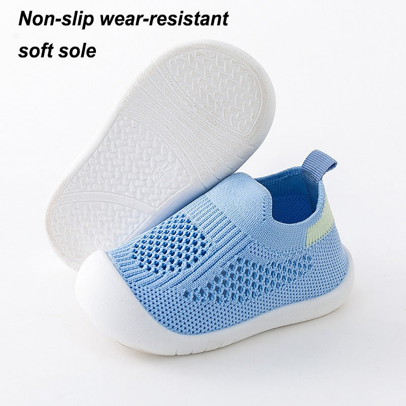 Baby Boys And Girls Mesh Breathable Toddler Shoes, Wear-resistant Non Slip Comfortable Slip On Sneakers, Fall