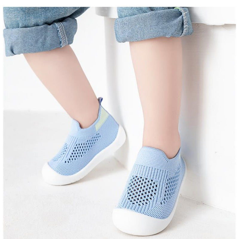 Baby Boys And Girls Mesh Breathable Toddler Shoes, Wear-resistant Non Slip Comfortable Slip On Sneakers, Fall