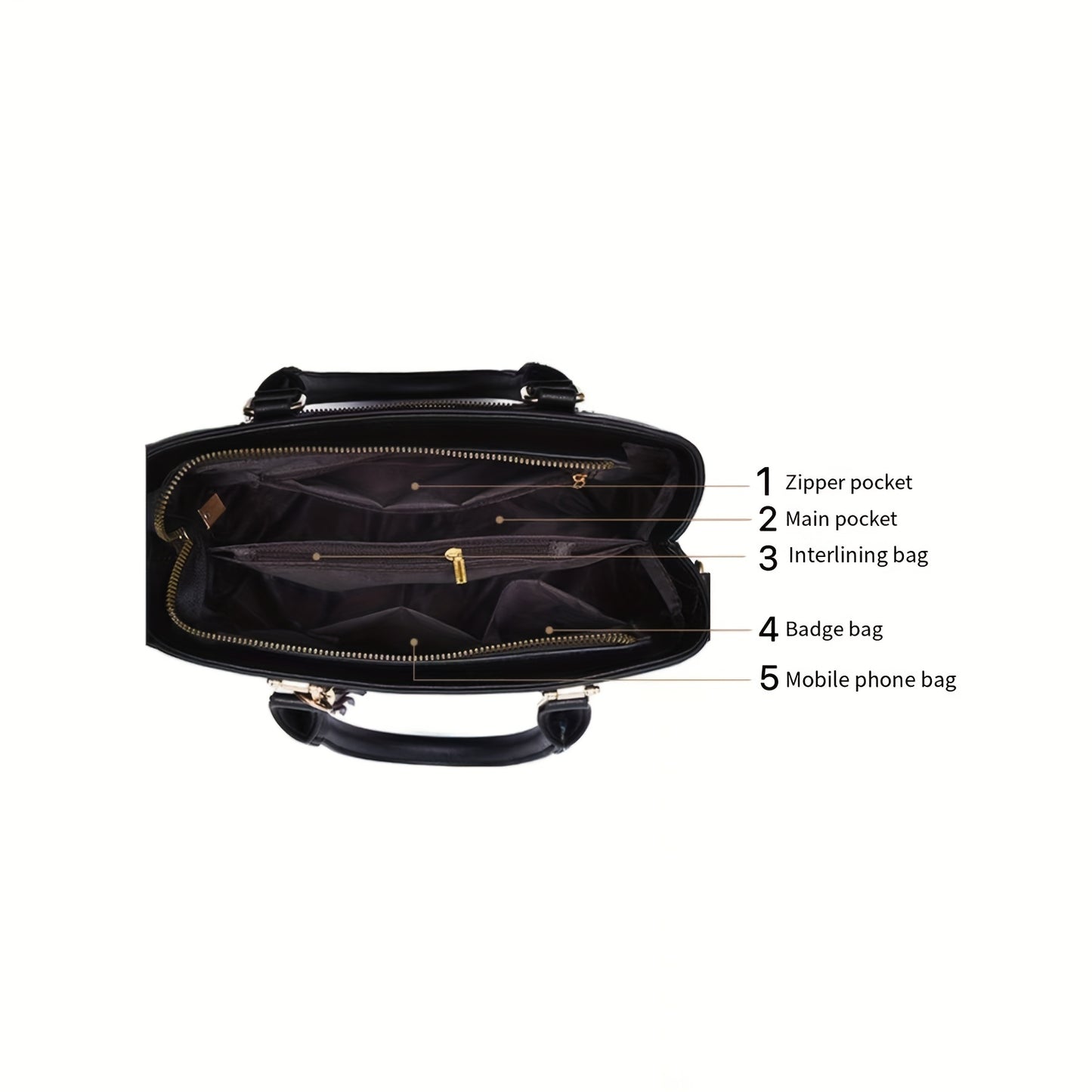 2pcs Tassel Pendant Tote Bag Crossbody Set, PU Leather Large Capacity Shoulder Bag, Casual Versatile Commuter Bag