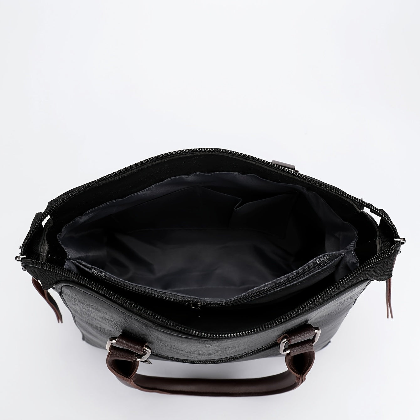 4pcs Retro Style Tote Bag Set, Stylish Faux Leather Handbag With Crossbody Bag, Wristlet Clutch Purse, Credit Card Holder
