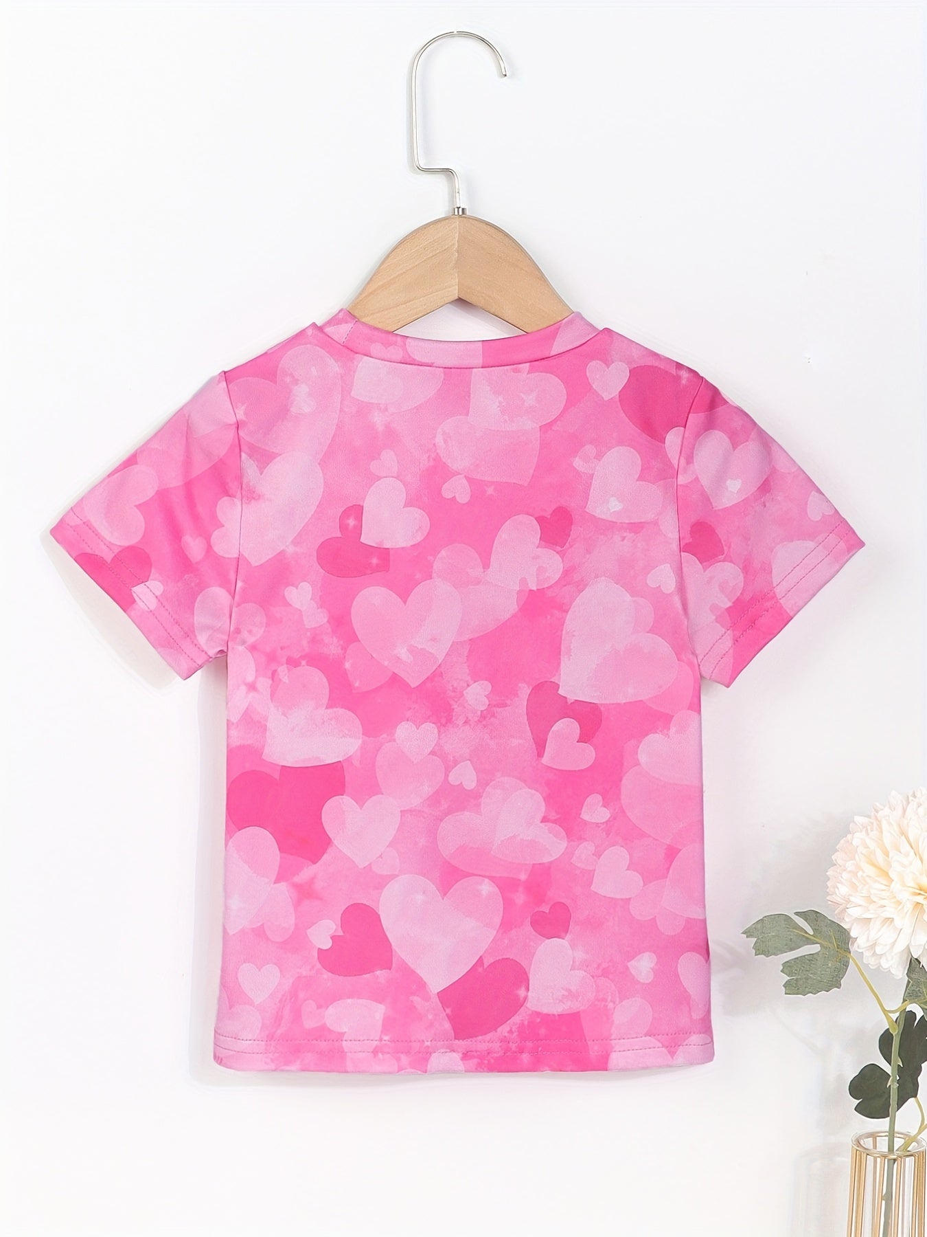 Girls Casual Trendy Cute Cartoon Girl Graphic T-shirt For Summer Holiday Party Kids Clothes