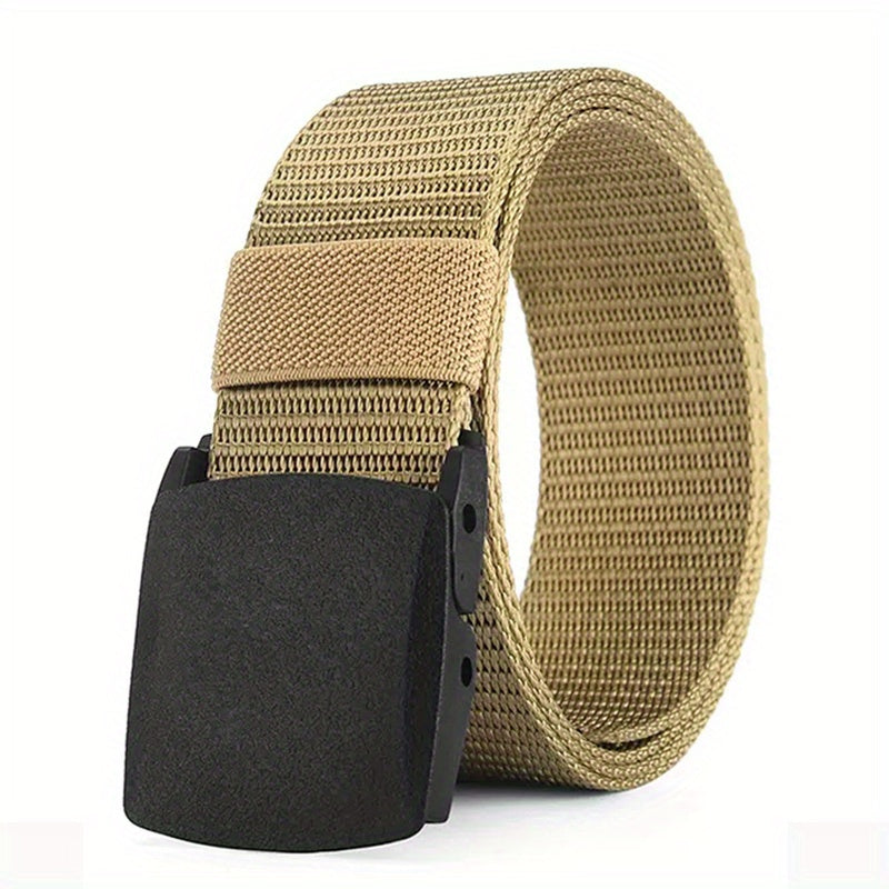 Men's Automatic Buckle Belt Outdoor Sports Belt Tactical Military Training Pants Belt