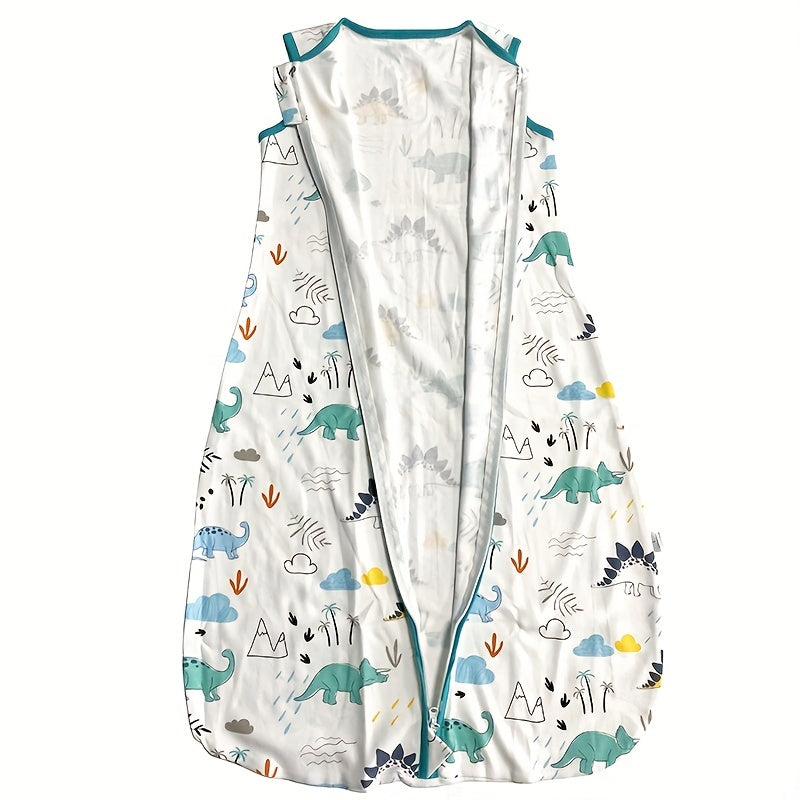 Baby Wearable Blanket, 0.5 TOG, Organic Cotton Sleeping Sack, Baby Sleep Bag With 2-Way Zipper, Lightweight And Breathable Sleeping Bag, Dinosaur