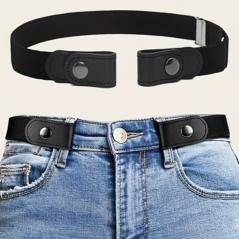 No Trace Invisible Elastic Belt Unisex Comfortable Waistband Jeans Pants Decorative Stretch Belt