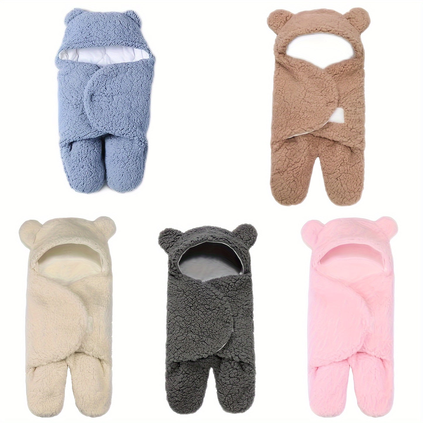 Thickened Newborn Cuddle Swaddling Baby Cover Comforter Cotton Anti-shock Sleeping Bag Towel Lamb Sleeping Bag Stroller Warm Bag.christmas  Halloween Thanksgiving Day