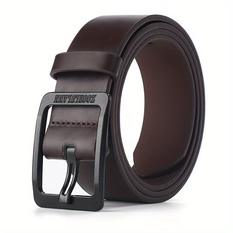 Men's Black PU Leather Belt Casual Jeans Pants Belt For Outdoor Party Holiday