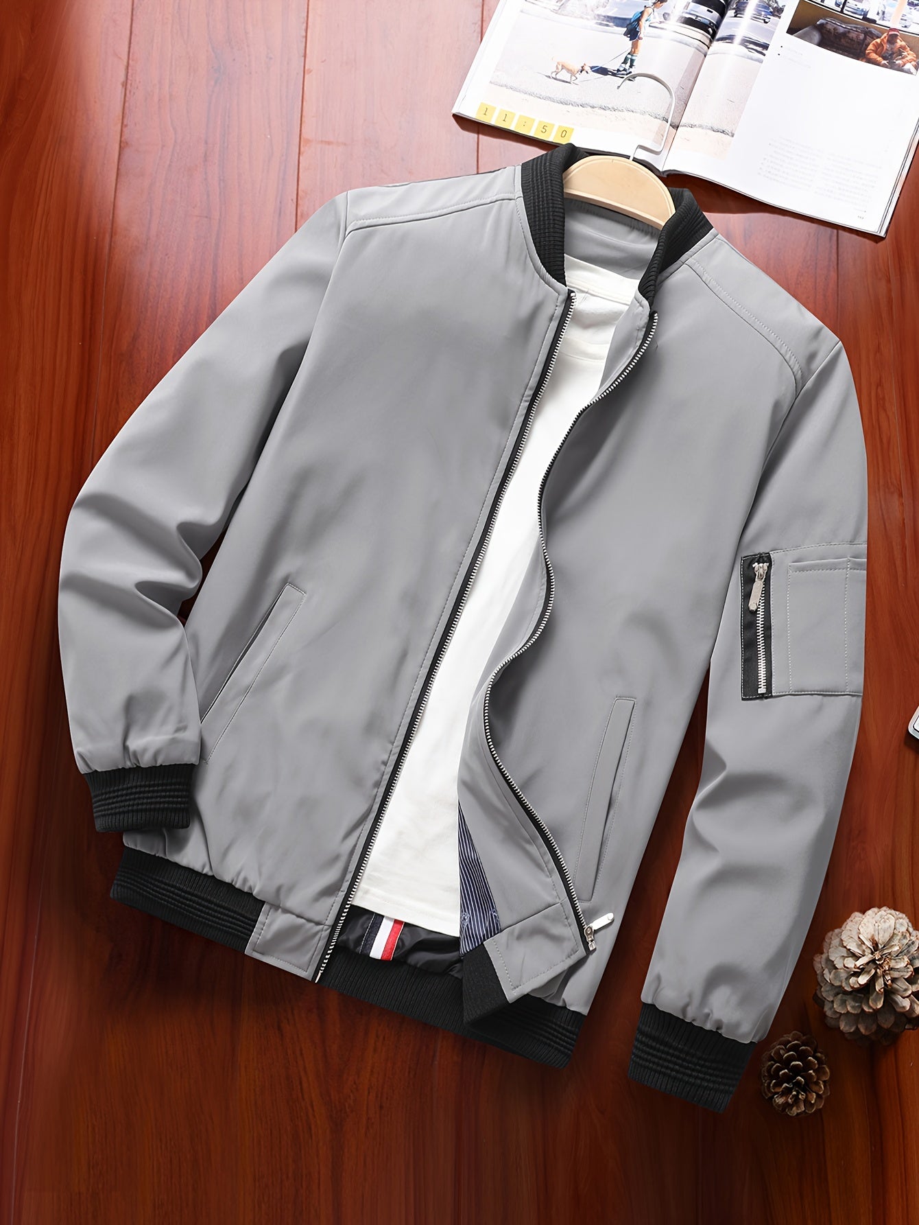 Autumn New Casual Men's Jacket Men's Baseball Jacket Coat