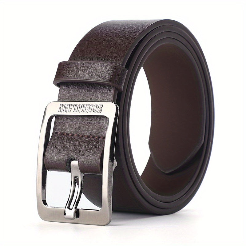 Men's Black PU Leather Belt Casual Jeans Pants Belt For Outdoor Party Holiday