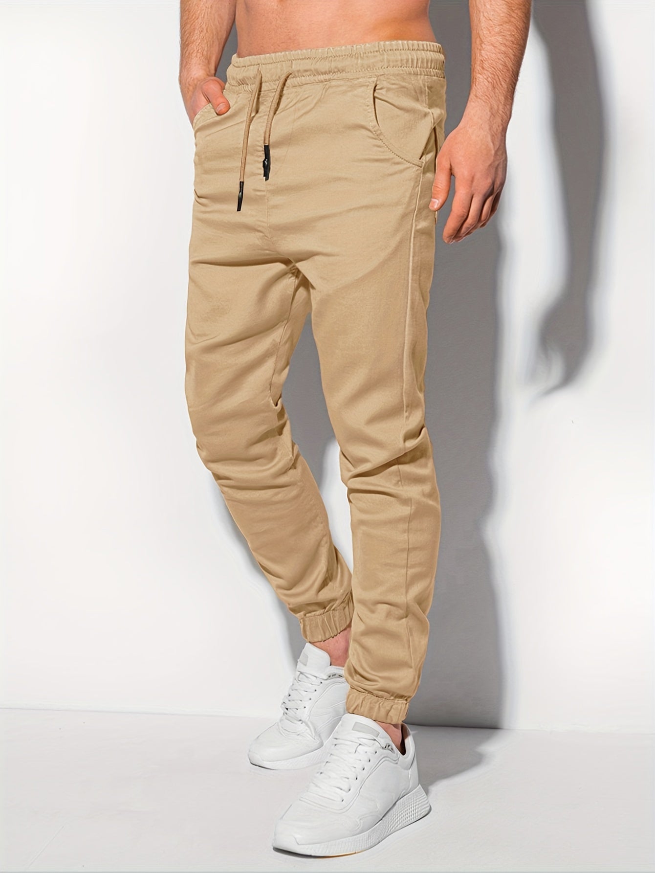 Trendy Solid Cargo Pants, Men's Multi Flap Pocket Trousers, Loose Casual Outdoor Pants, Men's Work Pants Outdoors Streetwear Hip Hop Style