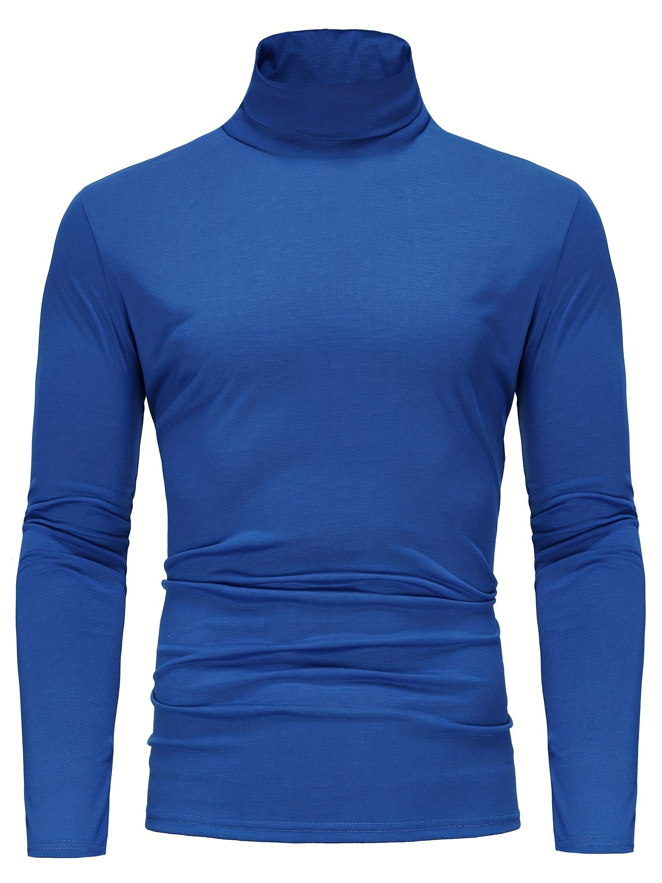 One Size Smaller,  Close-Fitting And Thin, Men's Casual Long Sleeve Turtleneck Base Layer Shirt Best Sellers