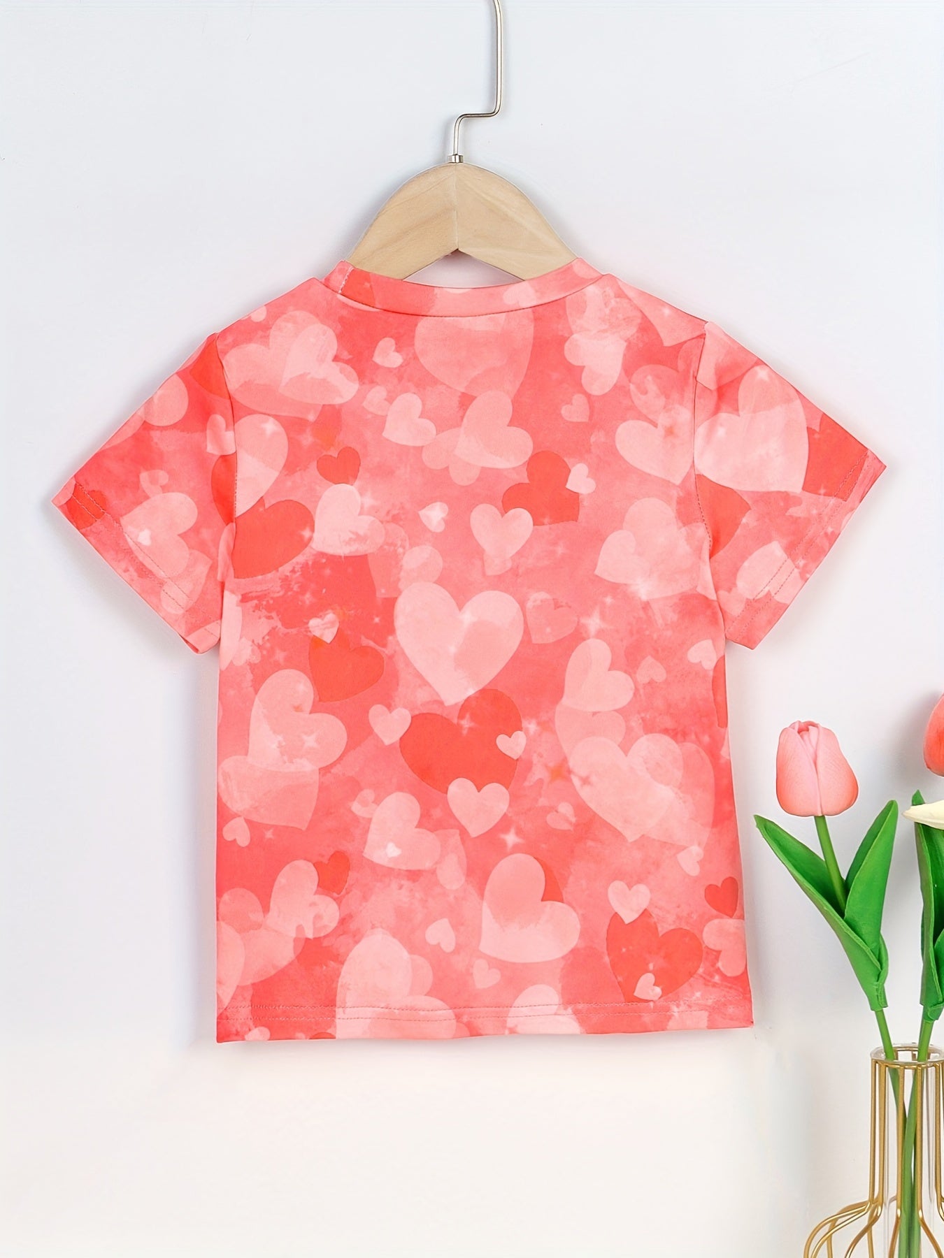 Girls Casual Trendy Cute Cartoon Girl Graphic T-shirt For Summer Holiday Party Kids Clothes