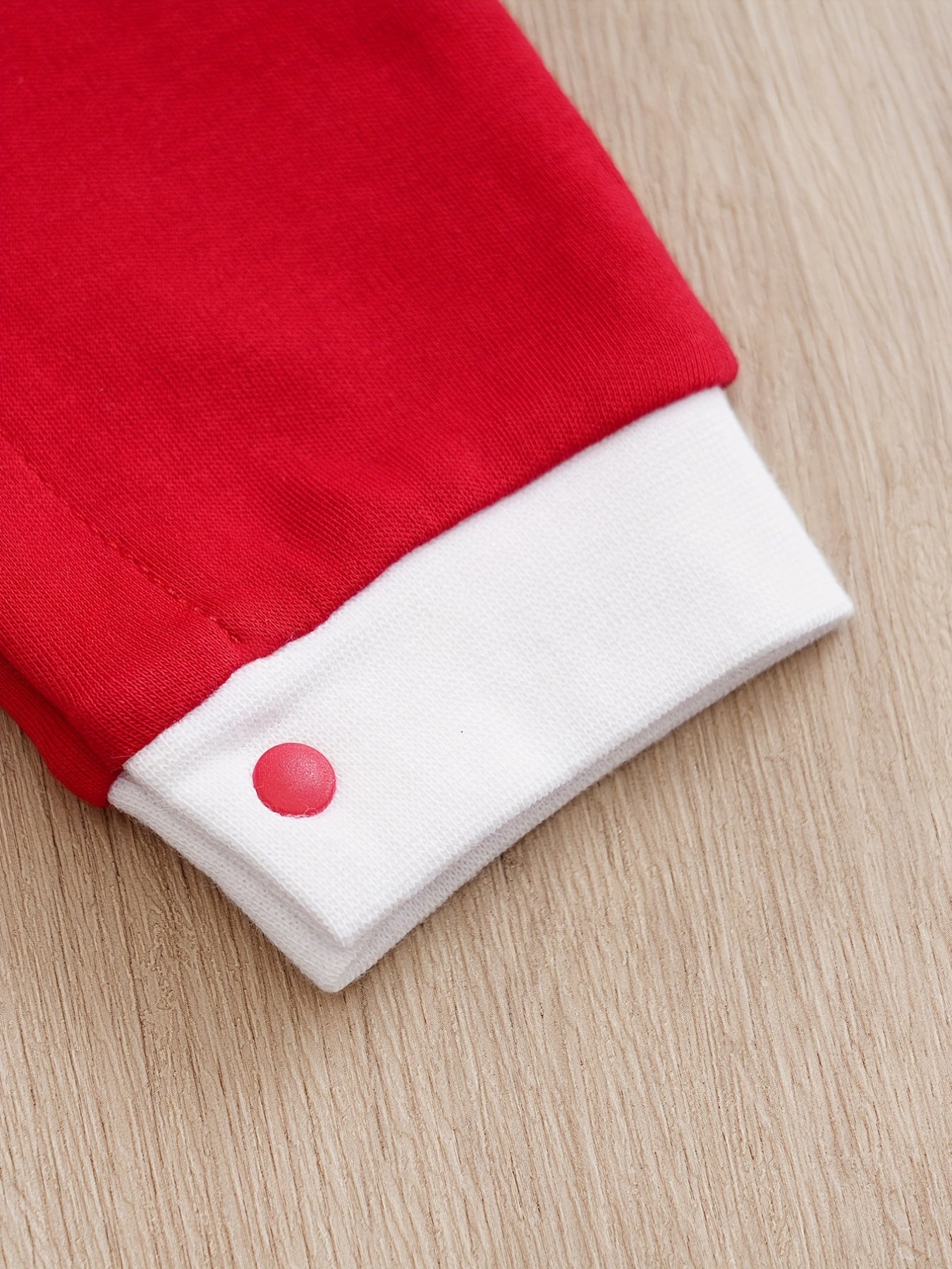 Cute Christmas Costumes - Santa Claus Pattern Long Sleeve Cotton Baby Romper + Hat Baby Infant 2pcs Set