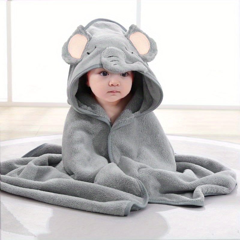 1pc Soft & Skin-Friendly Children's Cartoon Bath Towel & Blanket - Multifunctional & Absorbent!