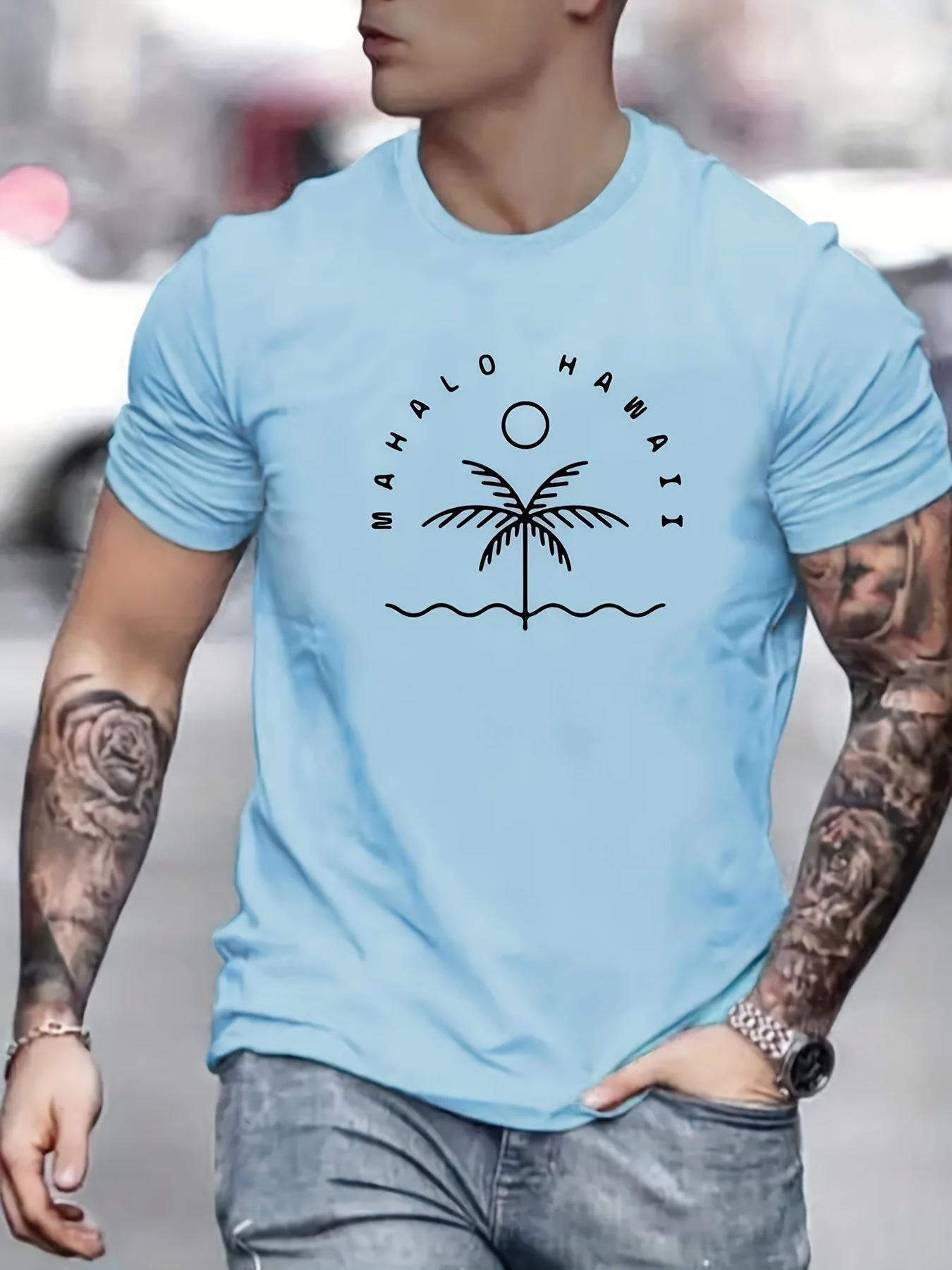 Spade A Print, Men's Graphic T-shirt, Casual Comfy Tees For Summer