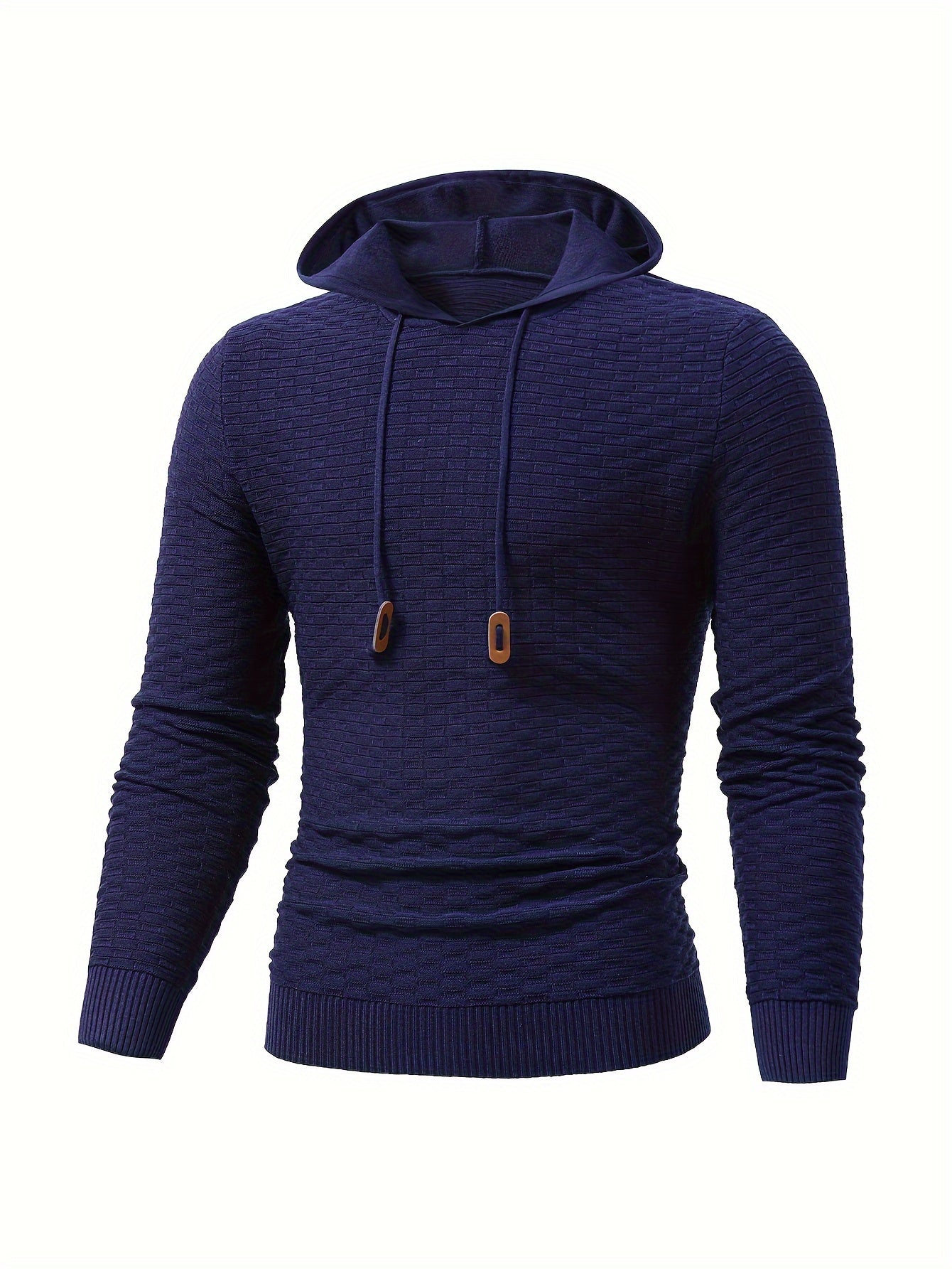 Men's Casual Drawstring Long Sleeves Hooded Pullover Sweaters