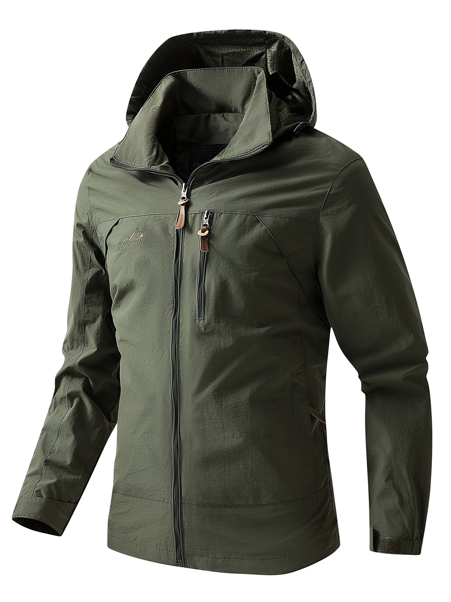 Men's Waterproof Windproof Hooded Jackets Outdoor Sports Jacket For Spring Autumn