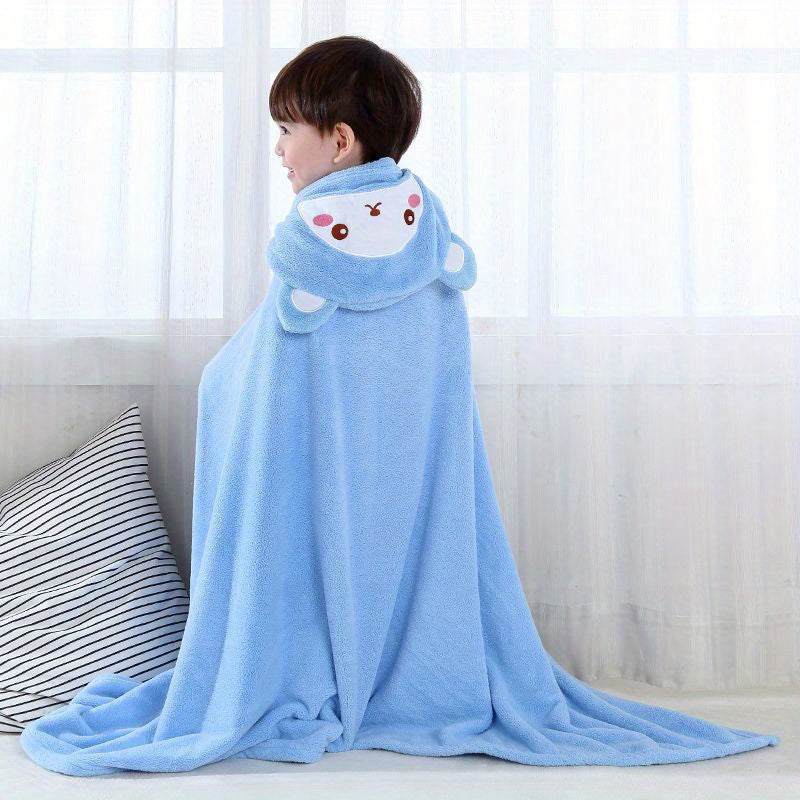 Infant Bath Towel, Strong Absorbent Microfiber Bath Towel Suitable For Baby, Cartoon Cloak