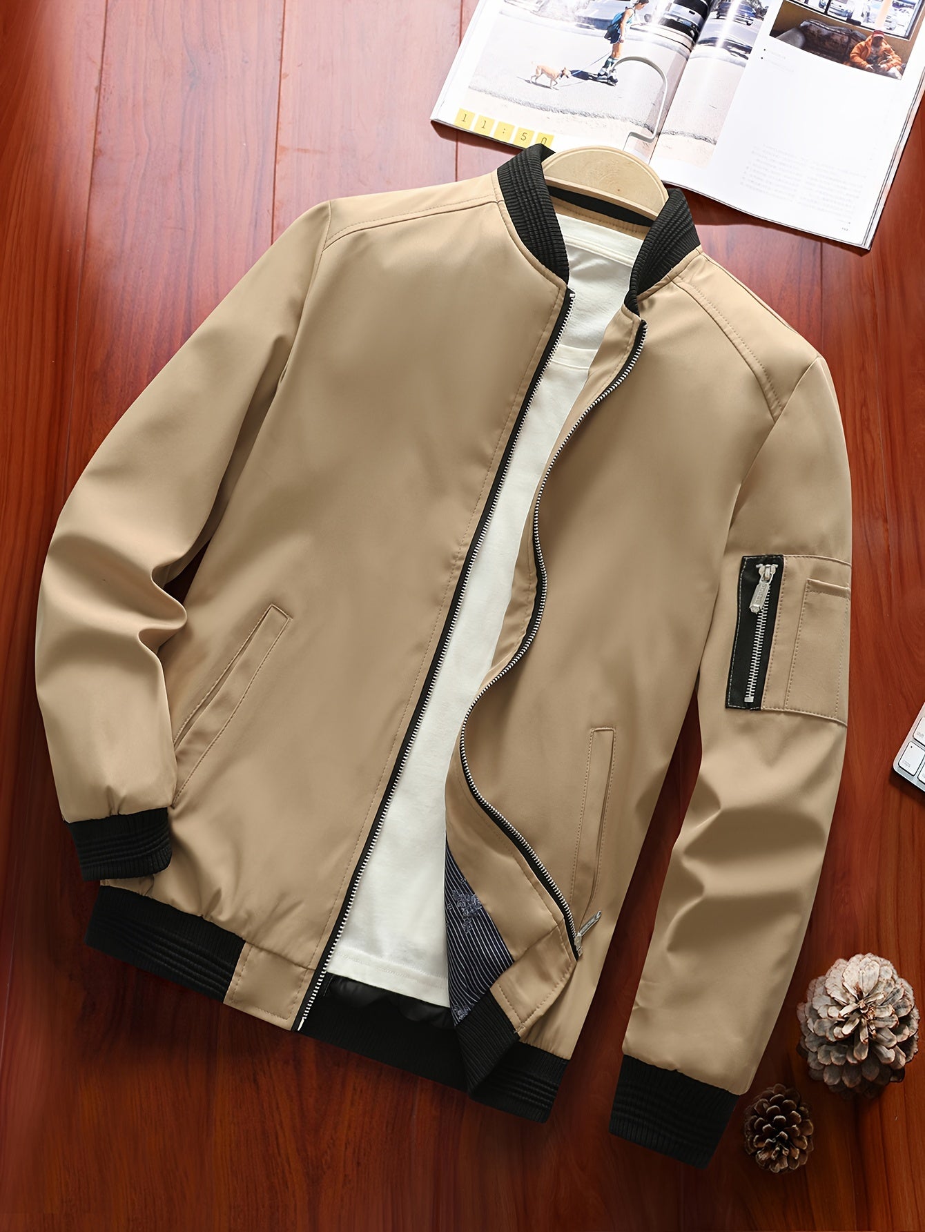 Autumn New Casual Men's Jacket Men's Baseball Jacket Coat