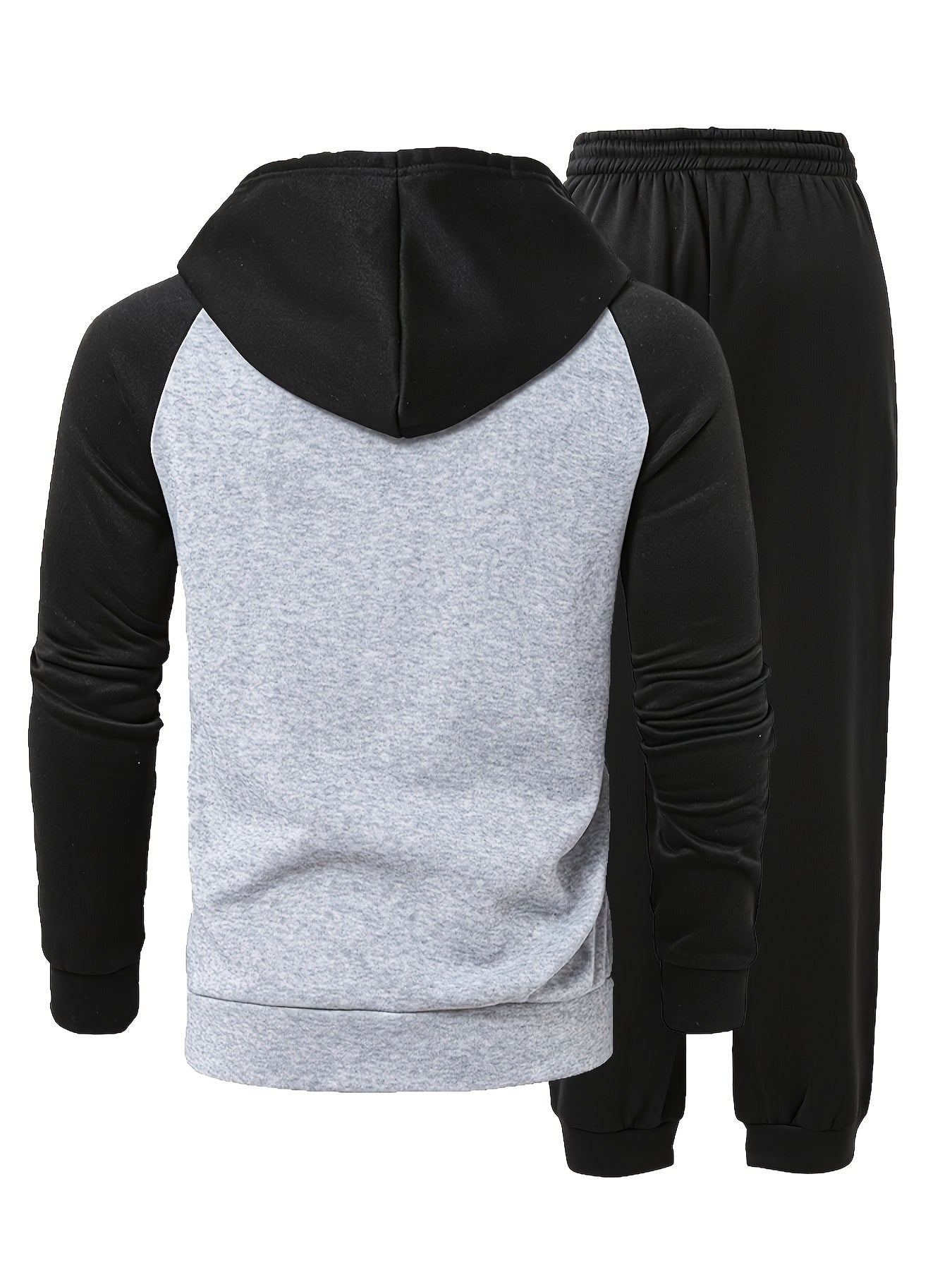Classic Men's Athletic 2 Piece Tracksuit Set Casual Full-Zip Sweatsuits Long Sleeve Hoodie And Jogging Pants Set For Gym Workout Running