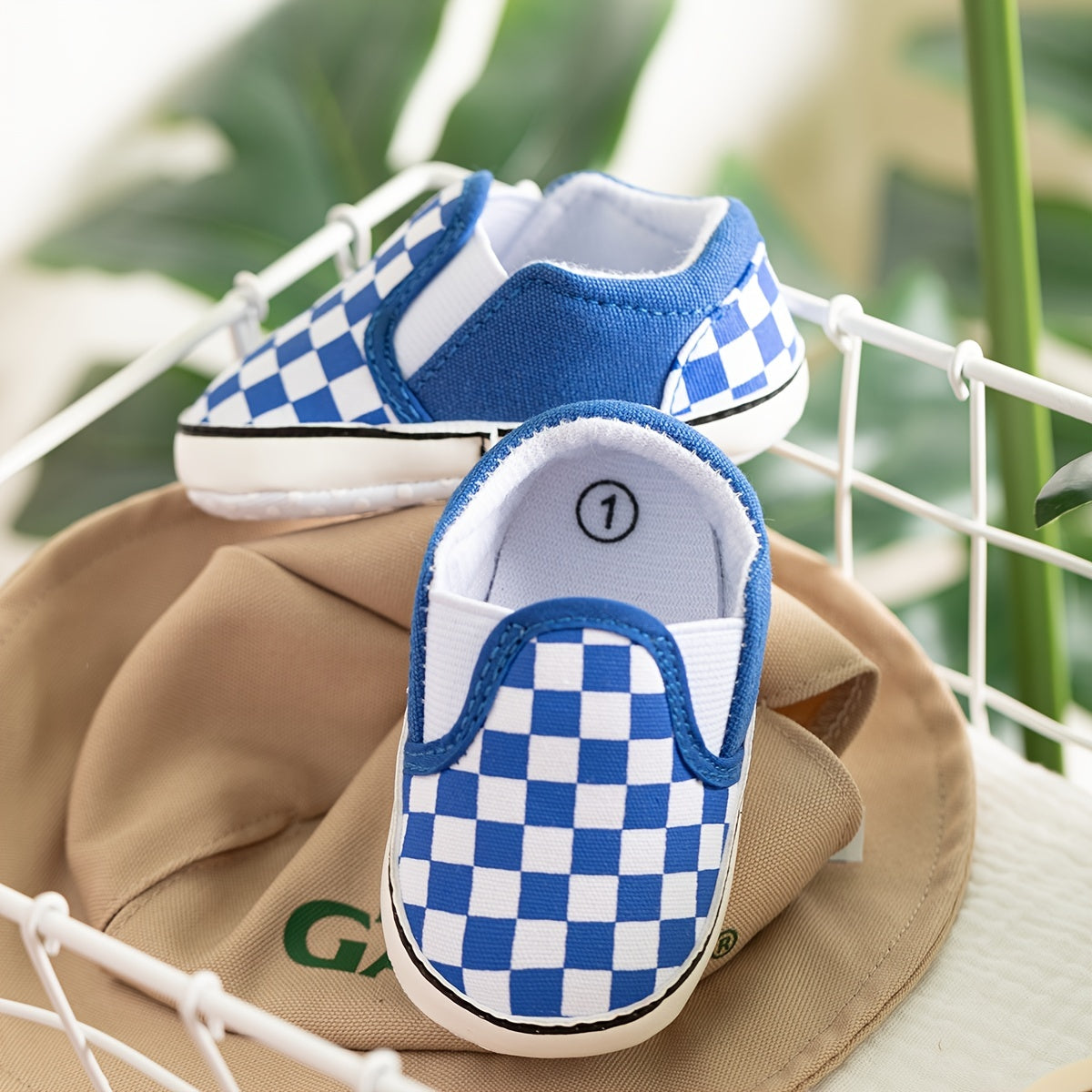 Toddler Baby Sneakers Soft Sole Non-slip Checkerboard Canvas Shoes First Walkers Crib Shoes Girls And Boys