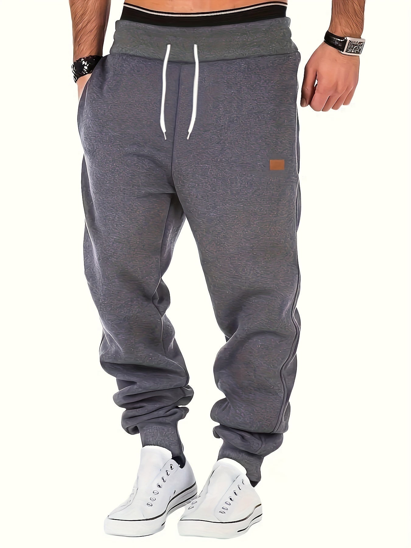 Men's Classic Design Joggers For Fall Winter Cycling Fitness