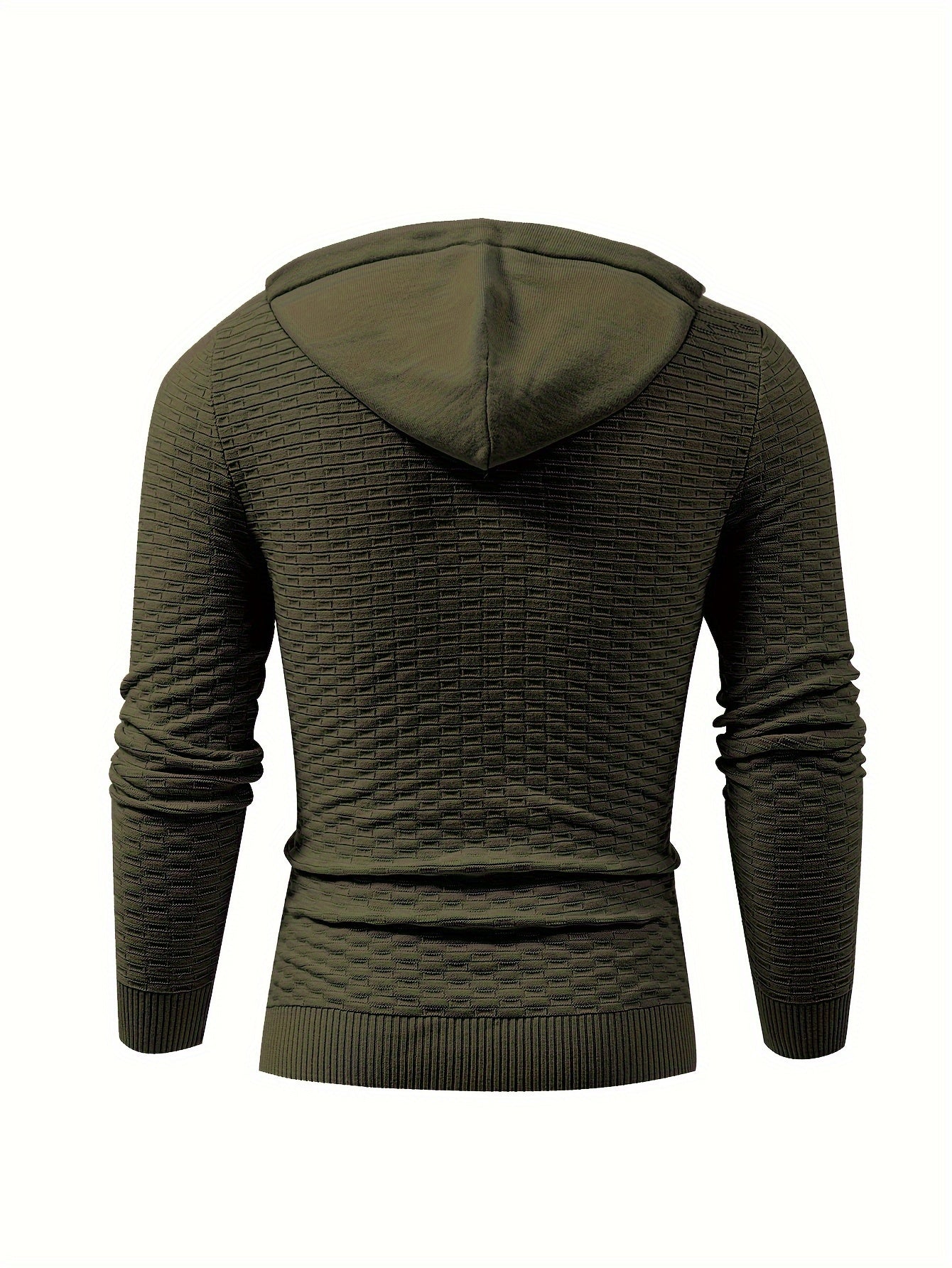 Men's Casual Drawstring Long Sleeves Hooded Pullover Sweaters