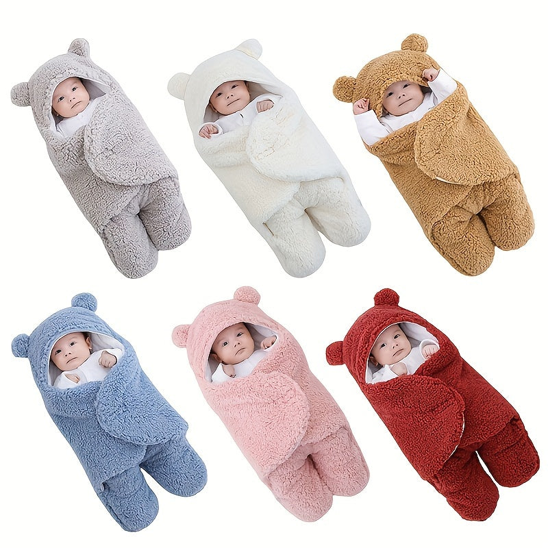 Thickened Newborn Cuddle Swaddling Baby Cover Comforter Cotton Anti-shock Sleeping Bag Towel Lamb Sleeping Bag Stroller Warm Bag.christmas  Halloween Thanksgiving Day