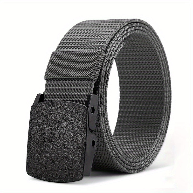 Men's Automatic Buckle Belt Outdoor Sports Belt Tactical Military Training Pants Belt