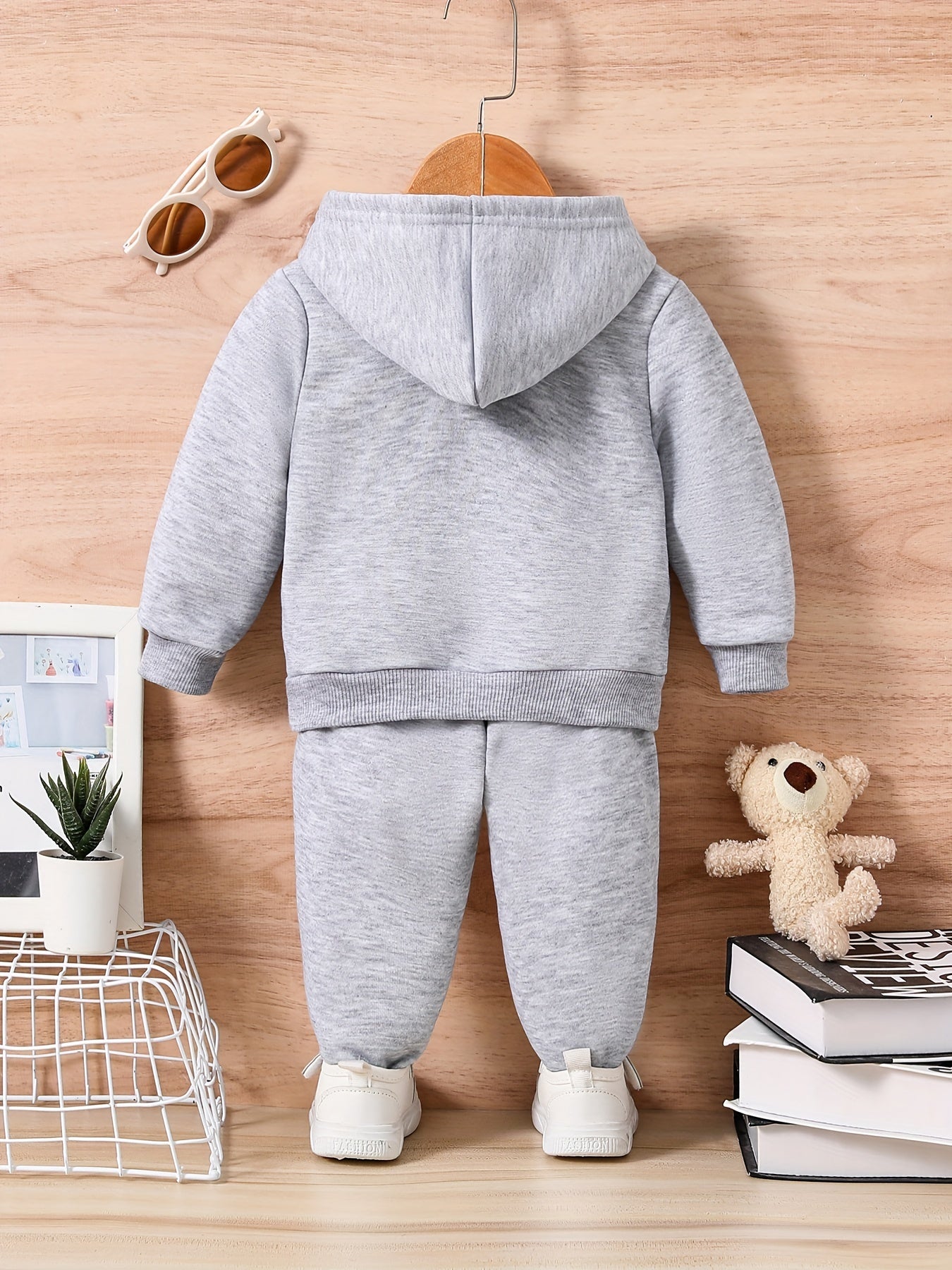 DADDY & ME = BEST FRIENDS Graphic Cute Outfit - Toddler Baby Trousers Long Sleeve Sweatshirt Set
