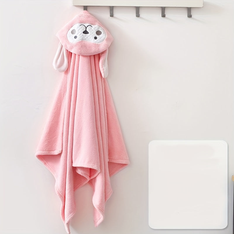 Infant Bath Towel, Strong Absorbent Microfiber Bath Towel Suitable For Baby, Cartoon Cloak