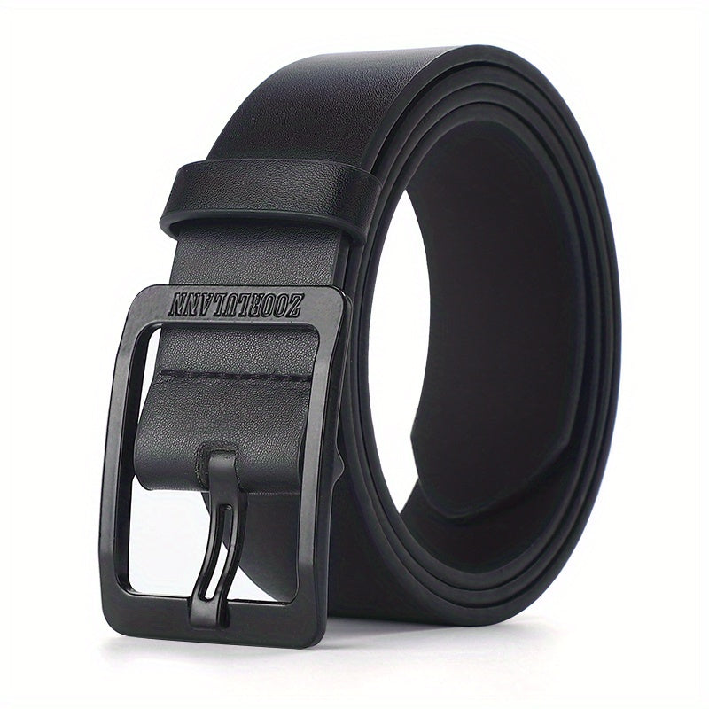 Men's Black PU Leather Belt Casual Jeans Pants Belt For Outdoor Party Holiday