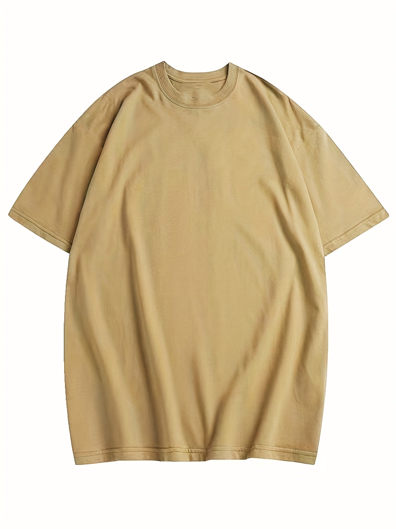 Men's Casual Classic T-Shirts, Solid Color Crew Neck Comfy Fashion Tees Top Summer Clothes