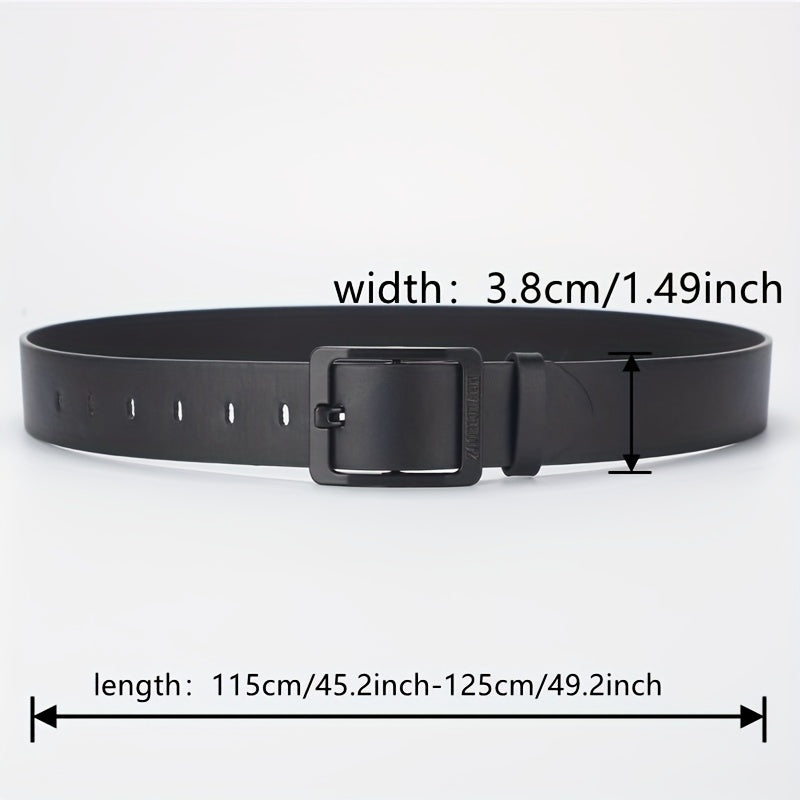 Men's Black PU Leather Belt Casual Jeans Pants Belt For Outdoor Party Holiday