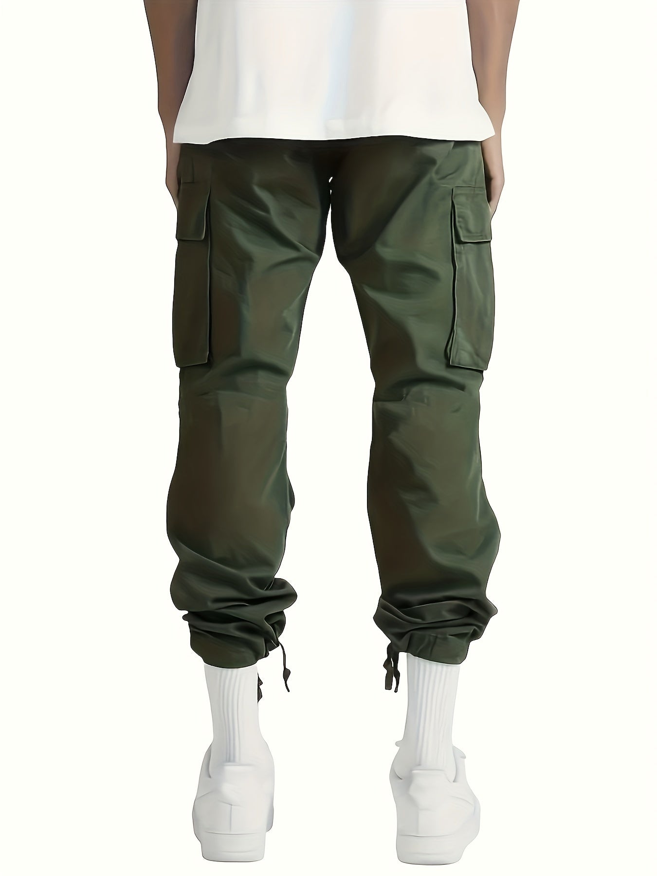 Men's Multi Pocket Cargo Pants, Comfy Casual Pants Joggers