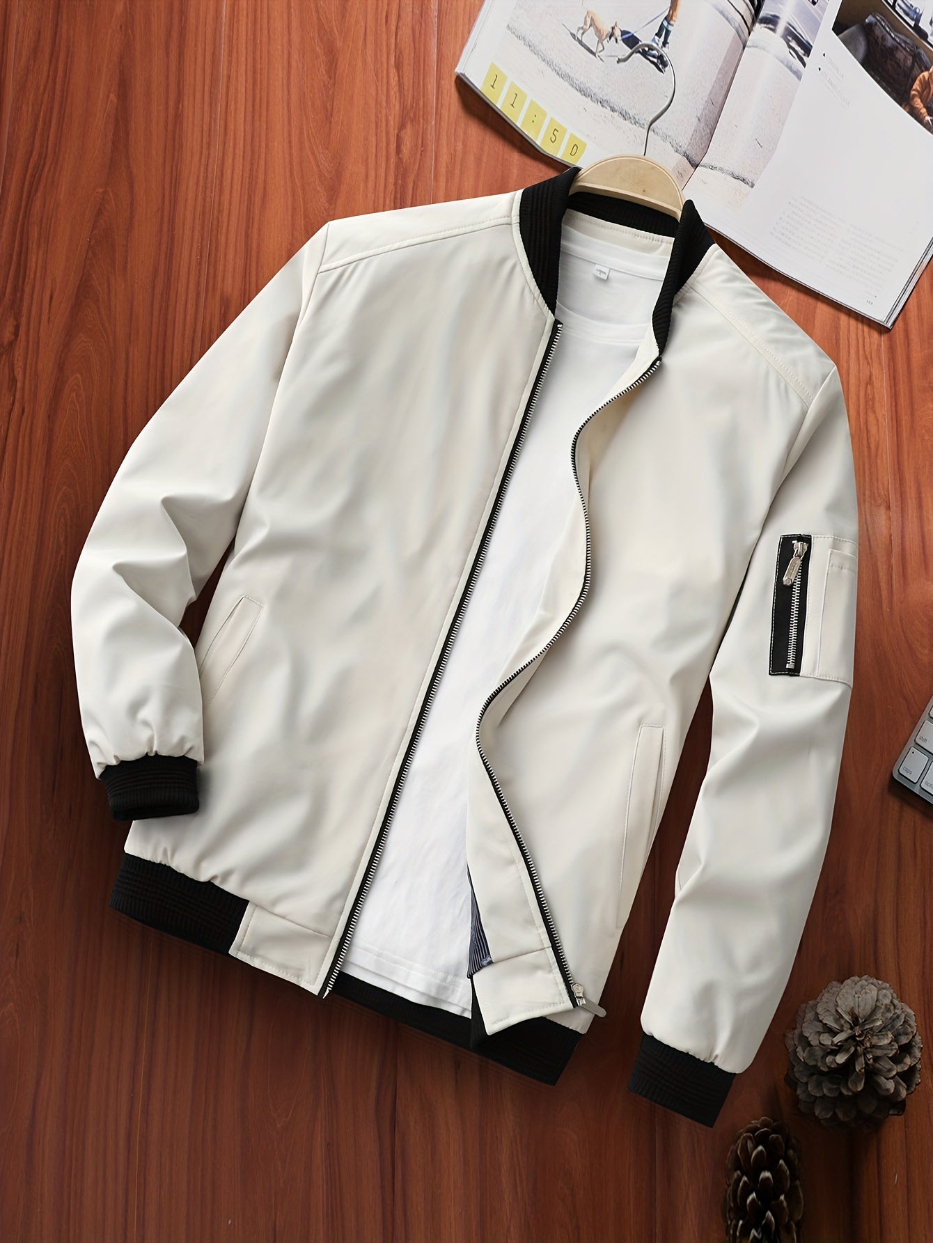 Autumn New Casual Men's Jacket Men's Baseball Jacket Coat