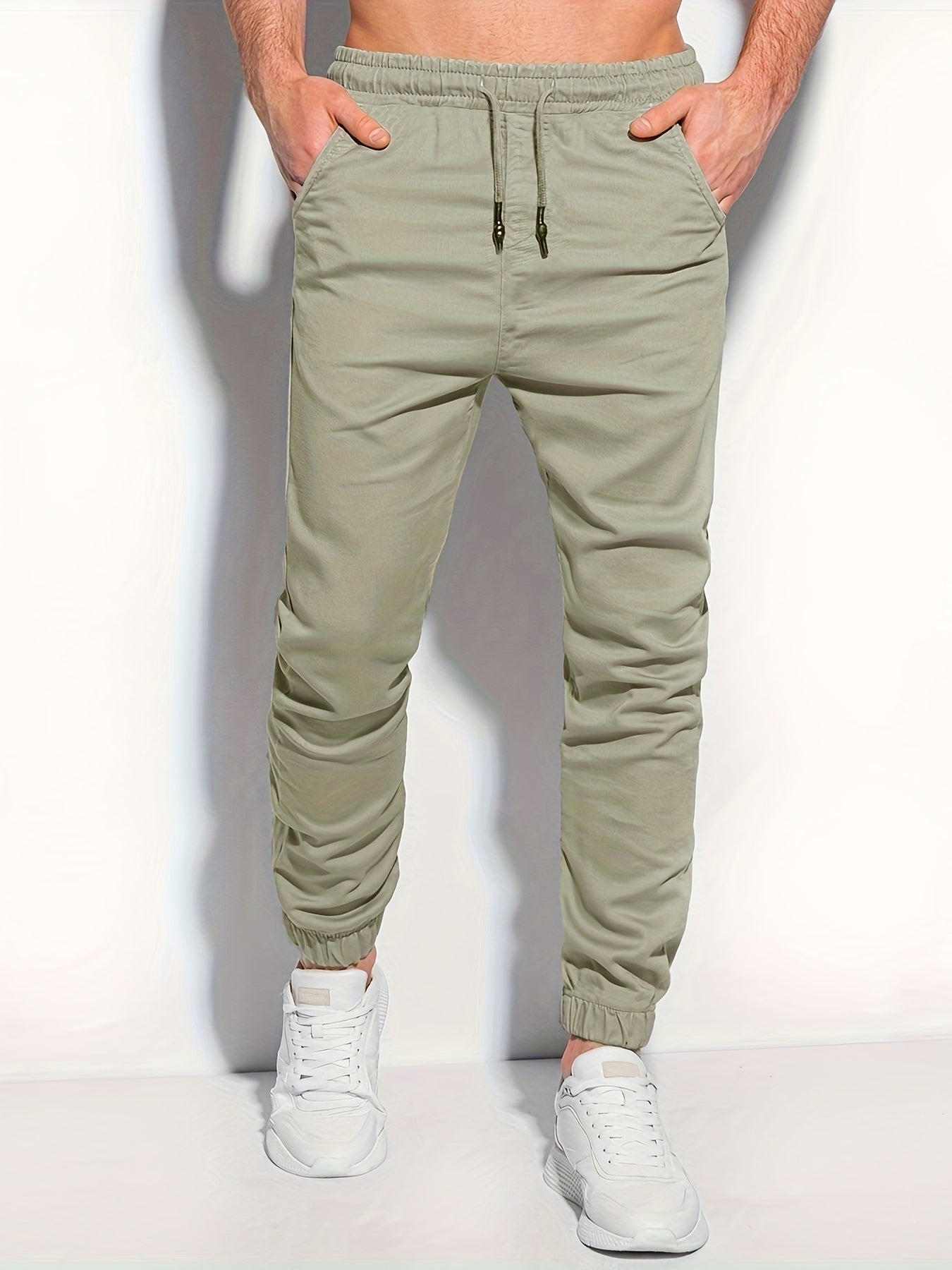 Trendy Solid Cargo Pants, Men's Multi Flap Pocket Trousers, Loose Casual Outdoor Pants, Men's Work Pants Outdoors Streetwear Hip Hop Style