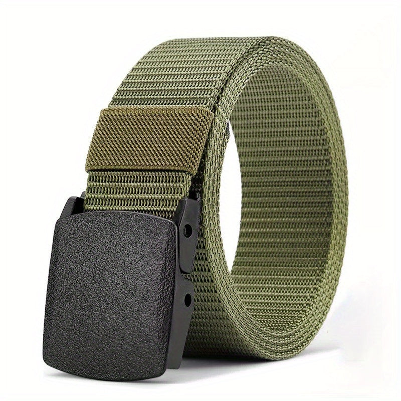 Men's Automatic Buckle Belt Outdoor Sports Belt Tactical Military Training Pants Belt