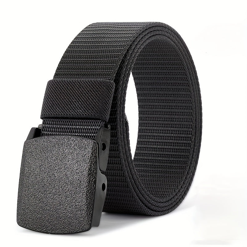 Men's Automatic Buckle Belt Outdoor Sports Belt Tactical Military Training Pants Belt