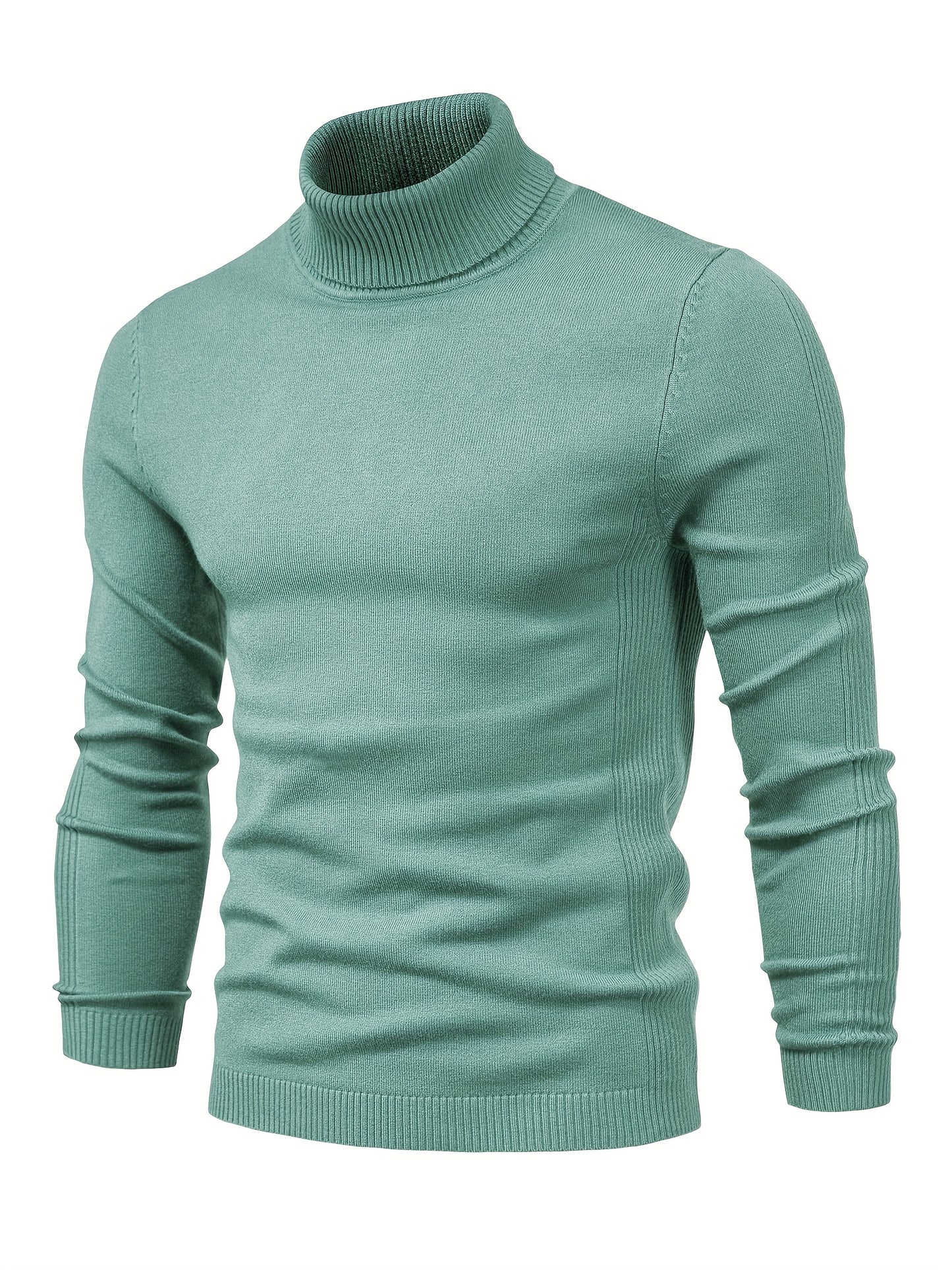 All Match Best Sellers Autumn Winter Pullover Men Solid Turtleneck Sweaters