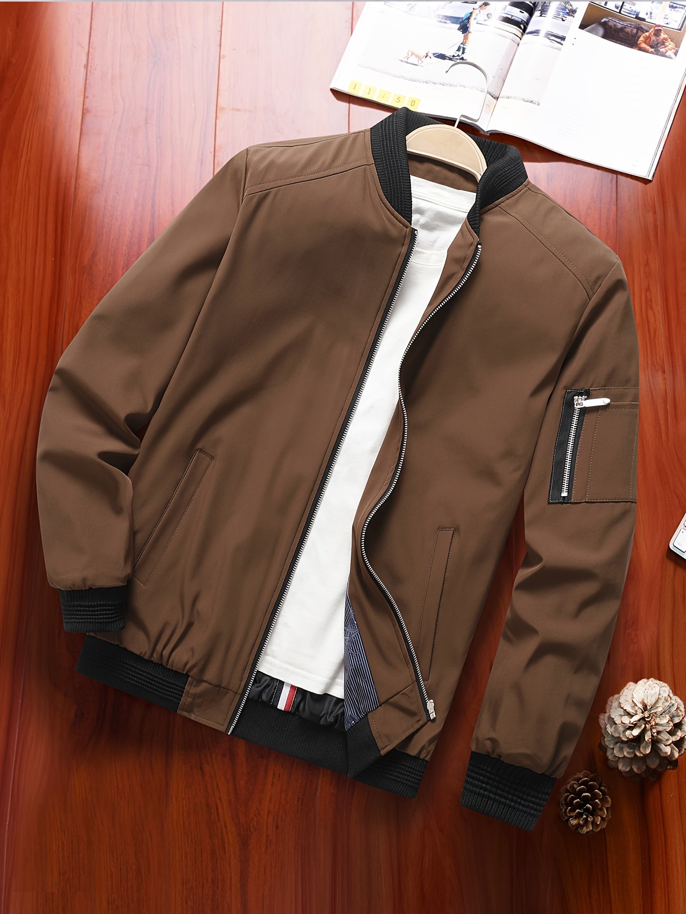 Autumn New Casual Men's Jacket Men's Baseball Jacket Coat