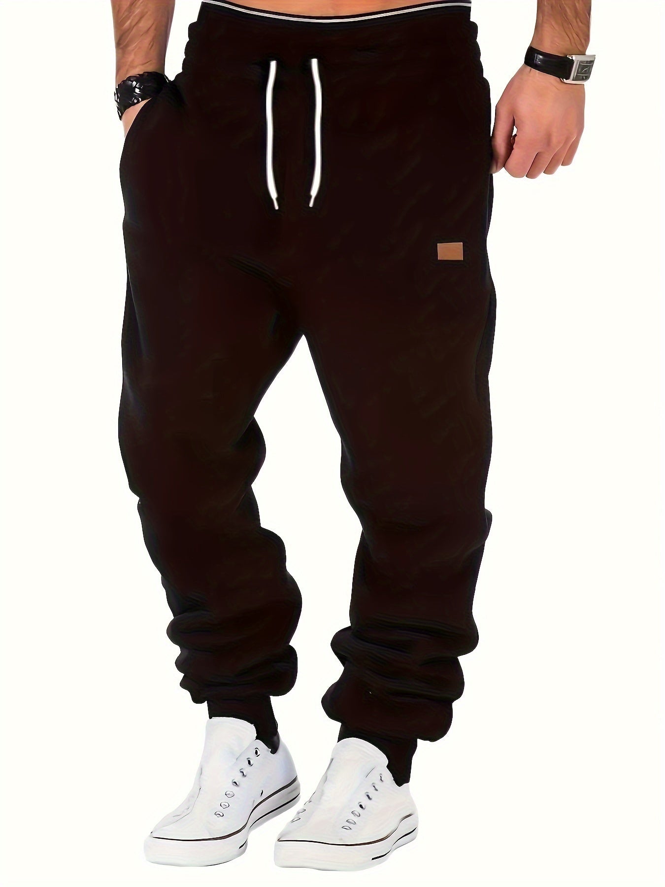 Men's Classic Design Joggers For Fall Winter Cycling Fitness