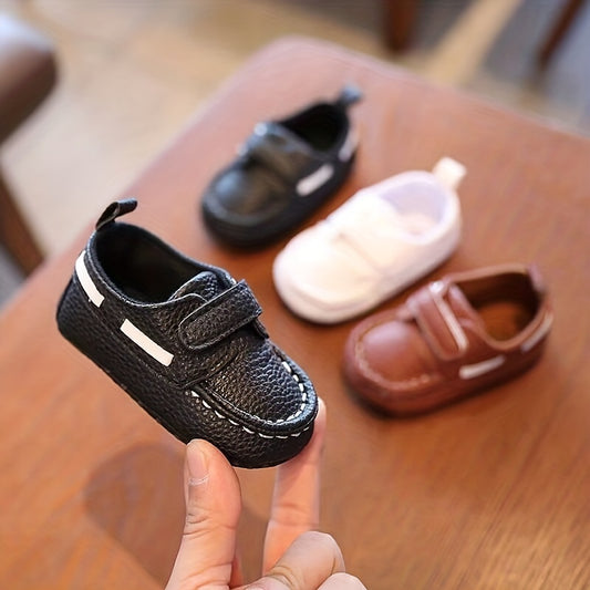 Casual Comfortable Sneakers With Hook And Loop Fastener For Baby Boys And Girls, Lightweight Non Slip Walking Shoes For Indoor Outdoor, All Seasons